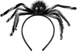 Dekorieren & Einrichten Haarreif, Spinne, schwarz