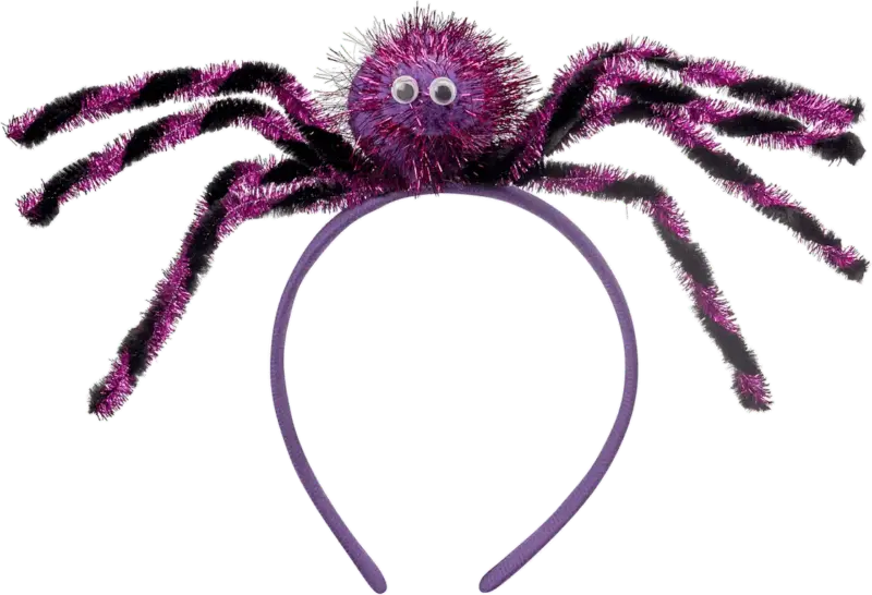 Dekorieren & Einrichten Haarreif, Spinne, lila