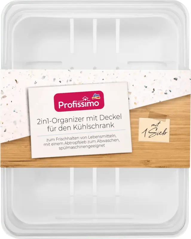 Profissimo 2in1-Organizer mit Deckel für den Kühlschrank