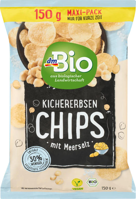 dmBio Kichererbsen Chips mit Meersalz