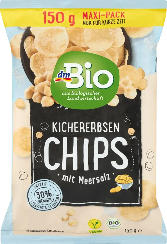 dmBio Kichererbsen Chips mit Meersalz