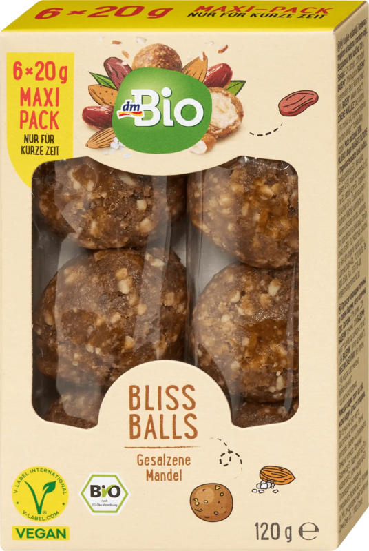 dmBio Bliss Balls, gesalzene Mandel