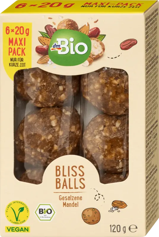 dmBio Bliss Balls, gesalzene Mandel