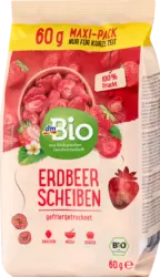 dmBio Trockenfrüchte, Erdbeerscheiben gefriergetrocknet