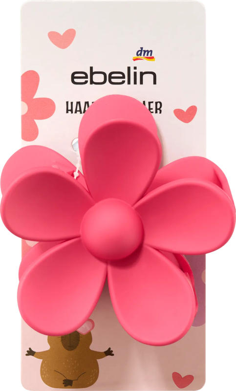 ebelin Haarklammer Blume Don't worry be cappy
