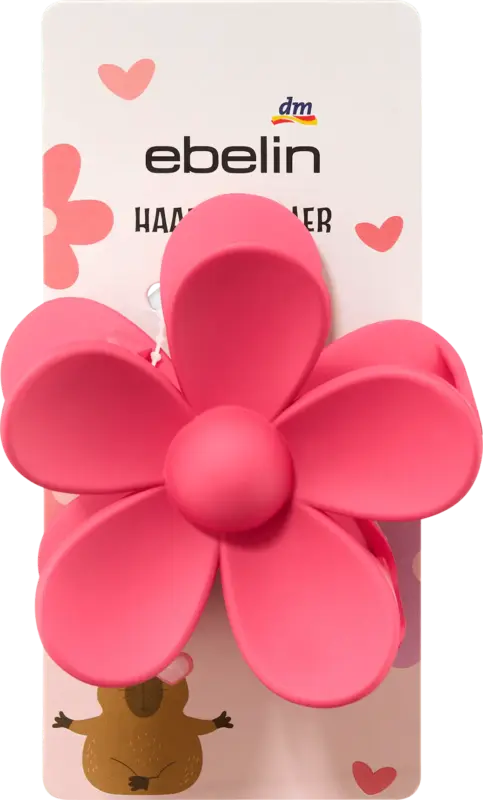 ebelin Haarklammer Blume Don't worry be cappy