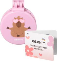 ebelin Spiralklappbürste mit Spiegel Don't worry be cappy