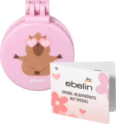 ebelin Spiralklappbürste mit Spiegel Don't worry be cappy