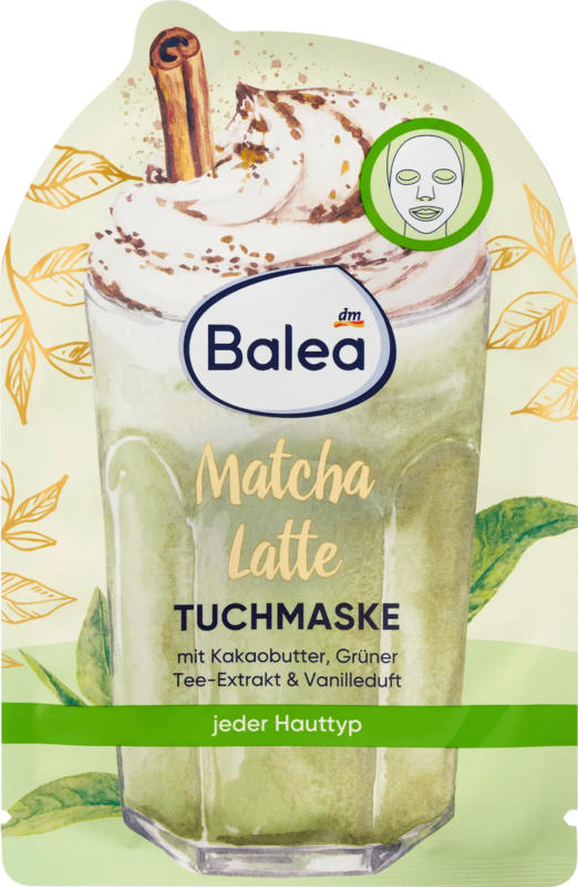 Balea Tuchmaske Matcha Latte
