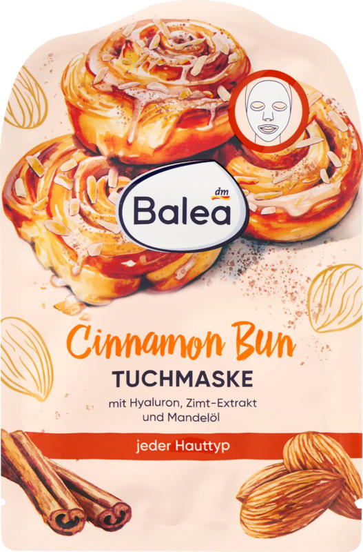 Balea Tuchmaske Cinnamon Bun