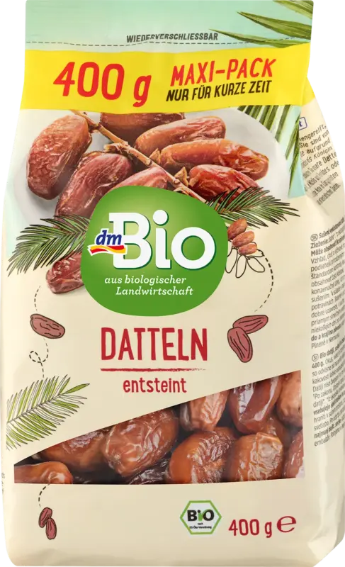 dmBio Trockenfrüchte, Datteln entsteint