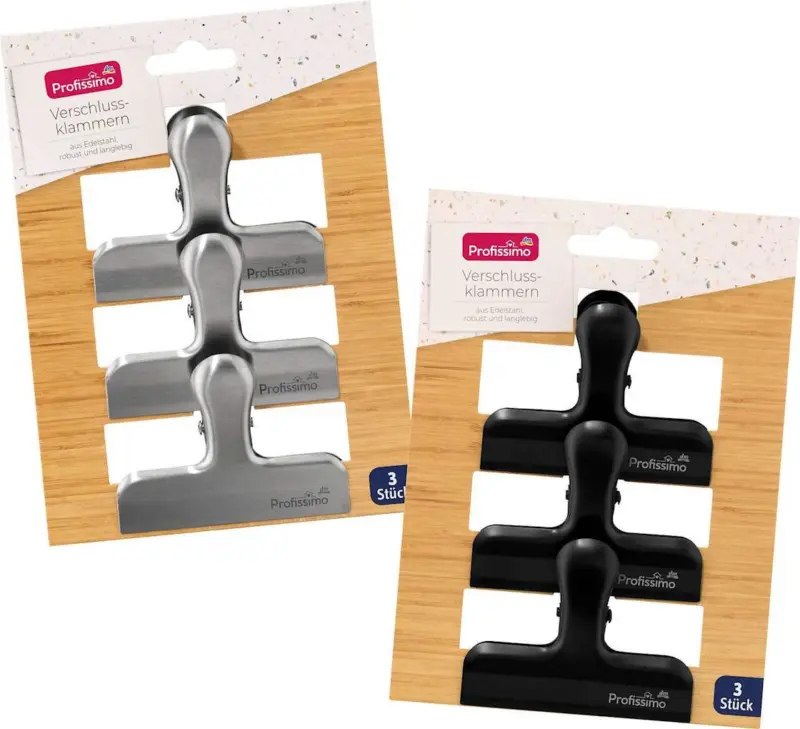 Profissimo Verschlussklammern aus Edelstahl