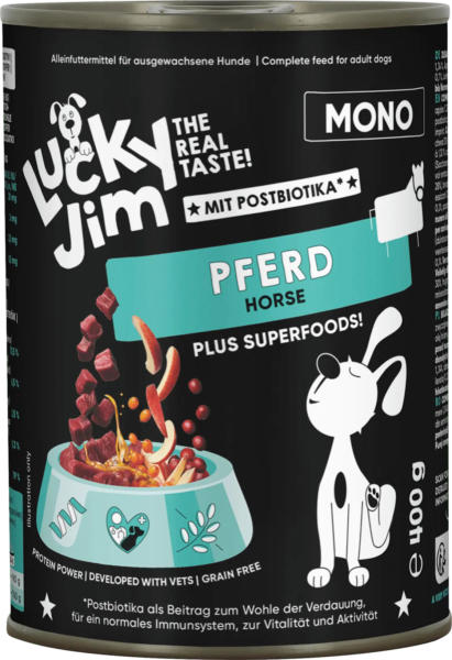 Lucky Jim Nassfutter Hund mit Pferd & Superfoods