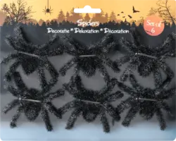 Dekorieren & Einrichten Streudeko, Spinnen, schwarz