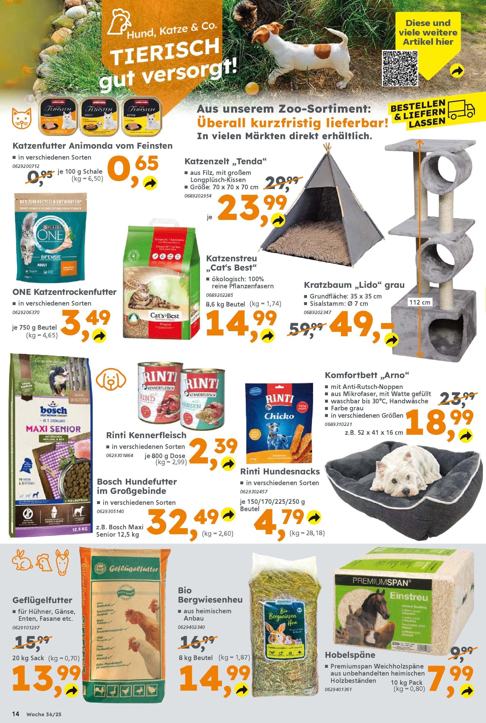 Globus Baumarkt prospekt Ilmenau	 (ab 31.08.2025) zum Blättern | Seite: 14 | Produkte: Bosch, Katzenfutter