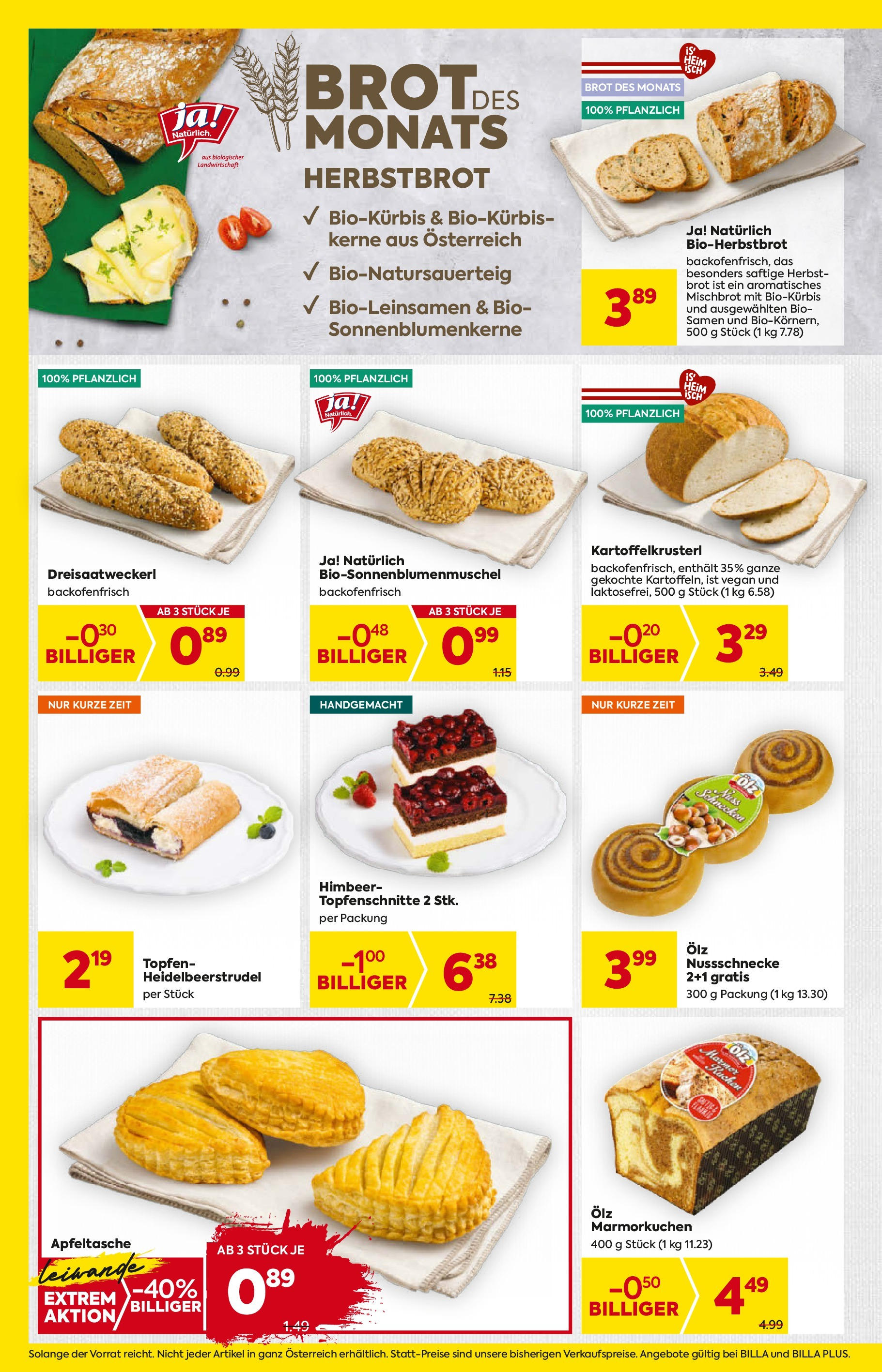 Billa Flugblatt - Wien ab 04.09.2025 ✳️ Angebote, Prospekt | Seite: 8 | Produkte: Brot Billa Flugblatt - Wien ab 04.09.2025 - Angebote, Prospekt | Seite: 8 | Produkte: Brot