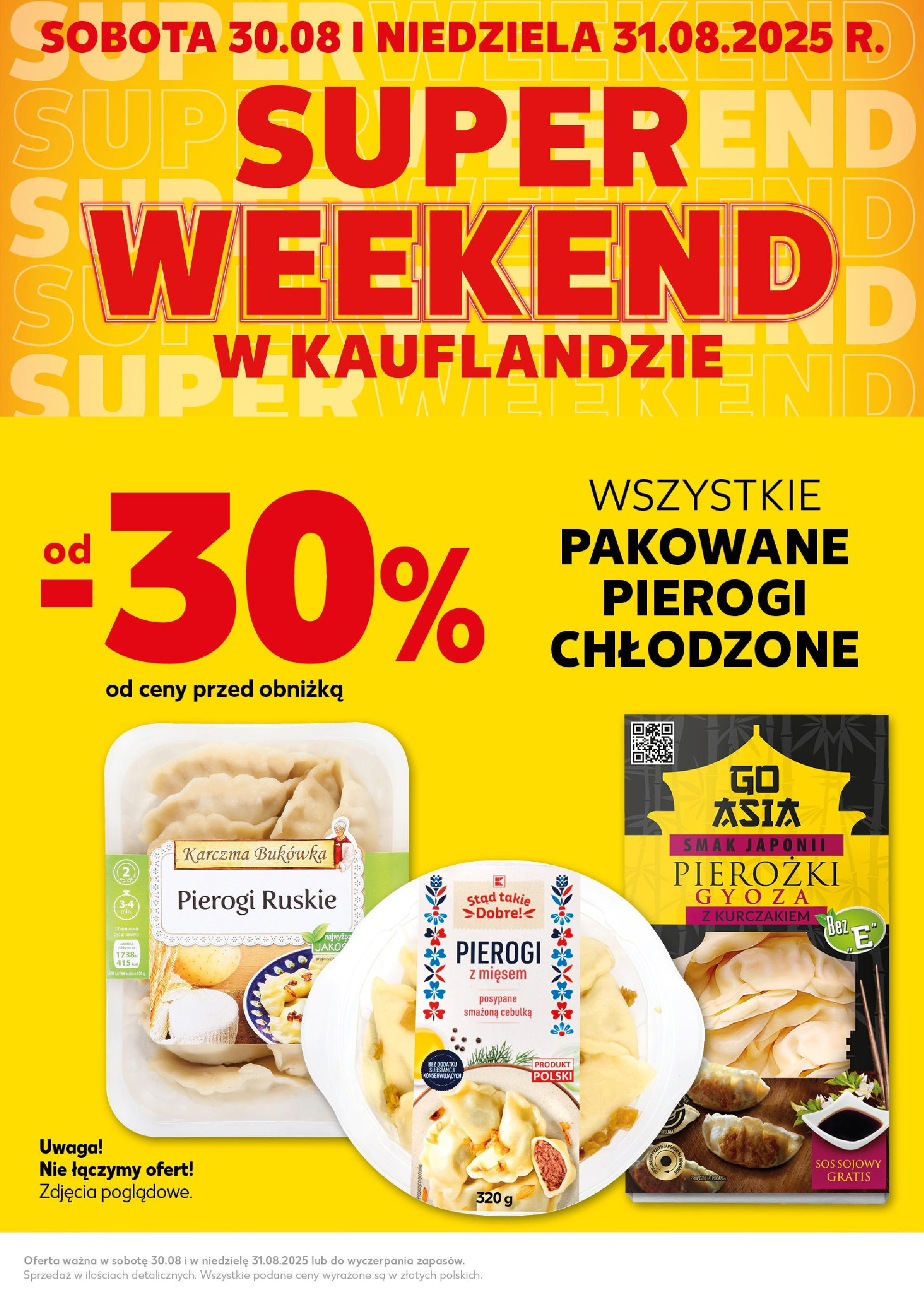 Kaufland gazetka - Super weekend (30.08.2025) - od jutra | Strona: 3 | Produkty: Pierogi, Gyoza, Sos sojowy, Sos Kaufland gazetka - Super weekend od 30.08.2025 - od jutra PDF | Strona: 3 | Produkty: Pierogi, Gyoza, Sos sojowy, Sos