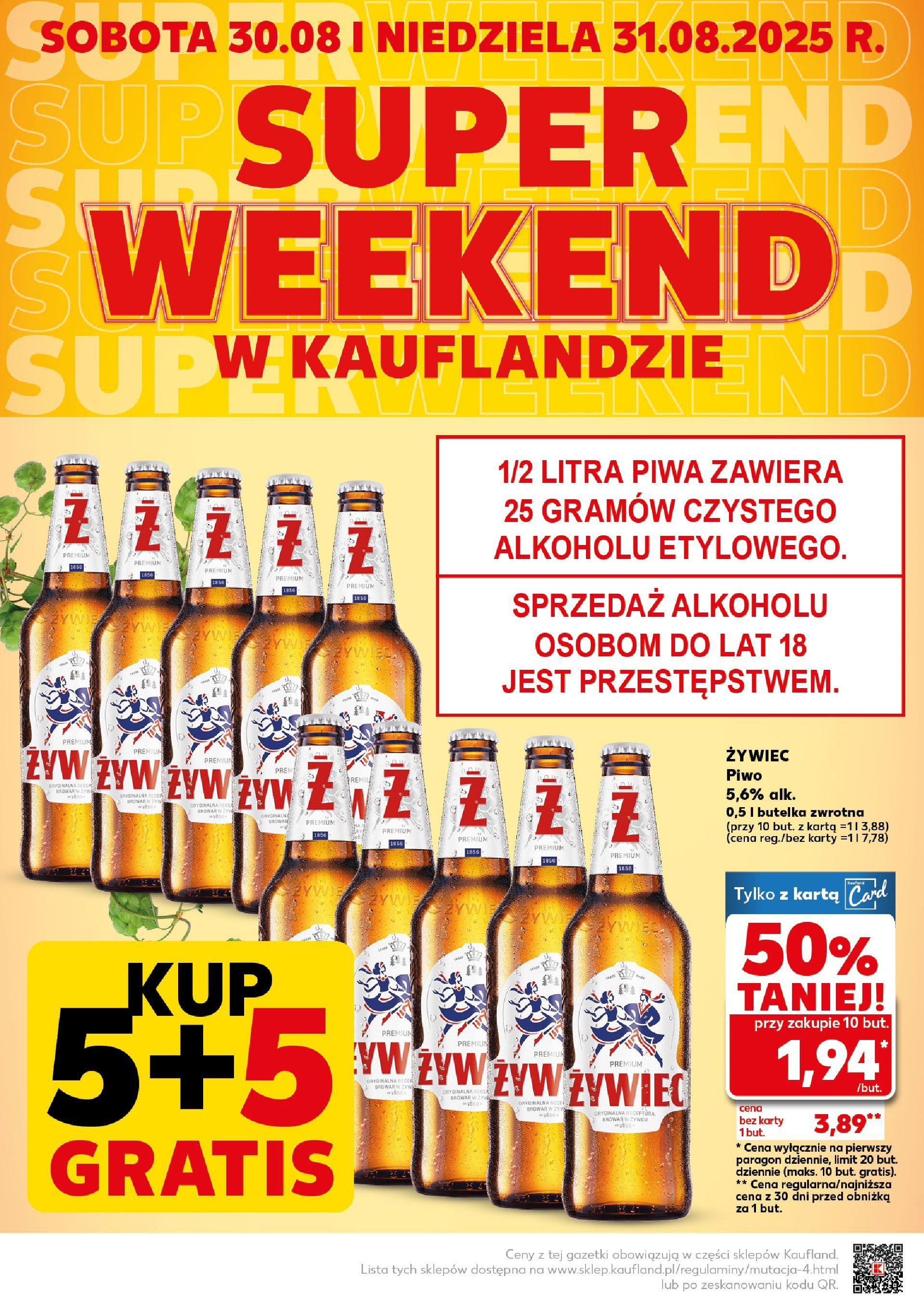 Kaufland gazetka - Super weekend (30.08.2025) - od jutra | Strona: 4 | Produkty: Karta, Piwo Kaufland gazetka - Super weekend od 30.08.2025 - od jutra PDF | Strona: 4 | Produkty: Karta, Piwo