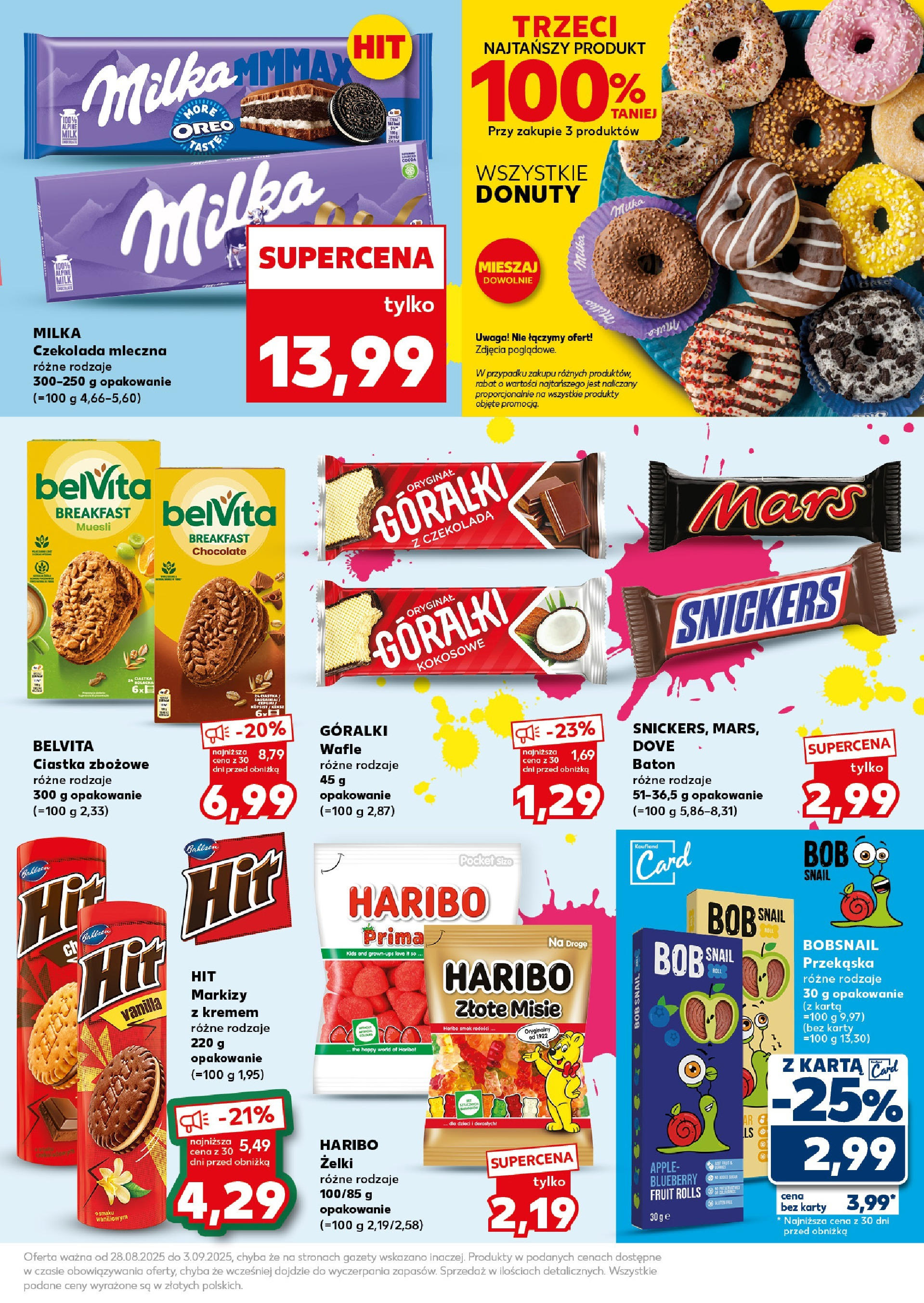Kaufland gazetka - Super weekend (30.08.2025) - od jutra | Strona: 13 | Produkty: Karta, Bób, Baton, Ciastka Kaufland gazetka - Super weekend od 30.08.2025 - od jutra PDF | Strona: 13 | Produkty: Karta, Bób, Baton, Ciastka
