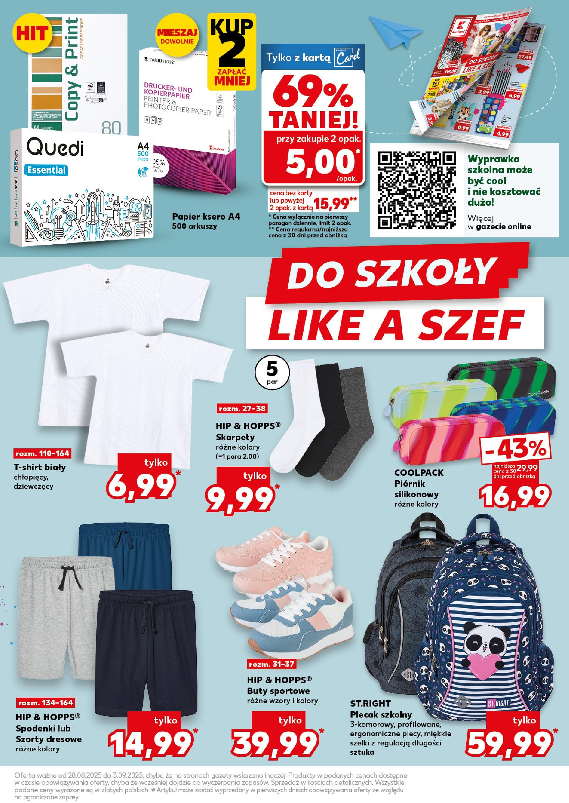 Kaufland gazetka - Super weekend (30.08.2025) - od jutra | Strona: 15 | Produkty: Buty sportowe, Szorty, Skarpety, Plecak Kaufland gazetka - Super weekend od 30.08.2025 - od jutra PDF | Strona: 15 | Produkty: Buty sportowe, Szorty, Skarpety, Plecak