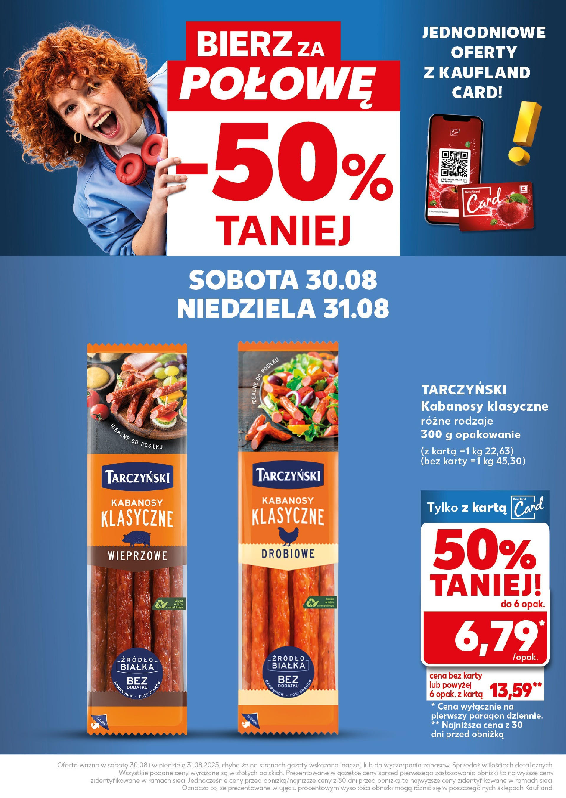 Kaufland gazetka - Super weekend (30.08.2025) - od jutra | Strona: 26 | Produkty: Karta, Kabanosy Kaufland gazetka - Super weekend od 30.08.2025 - od jutra PDF | Strona: 26 | Produkty: Karta, Kabanosy