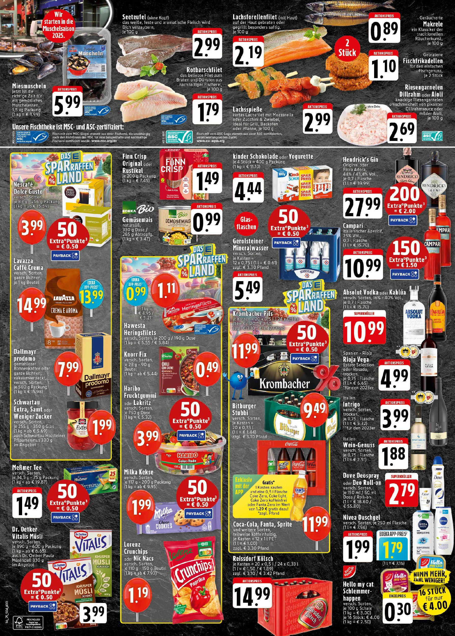 Edeka prospekt Bad Honnef	 (ab 01.09.2025) » Angebote Online | Seite: 4 | Produkte: Kinder schokolade, Paprika, Tee, Gin