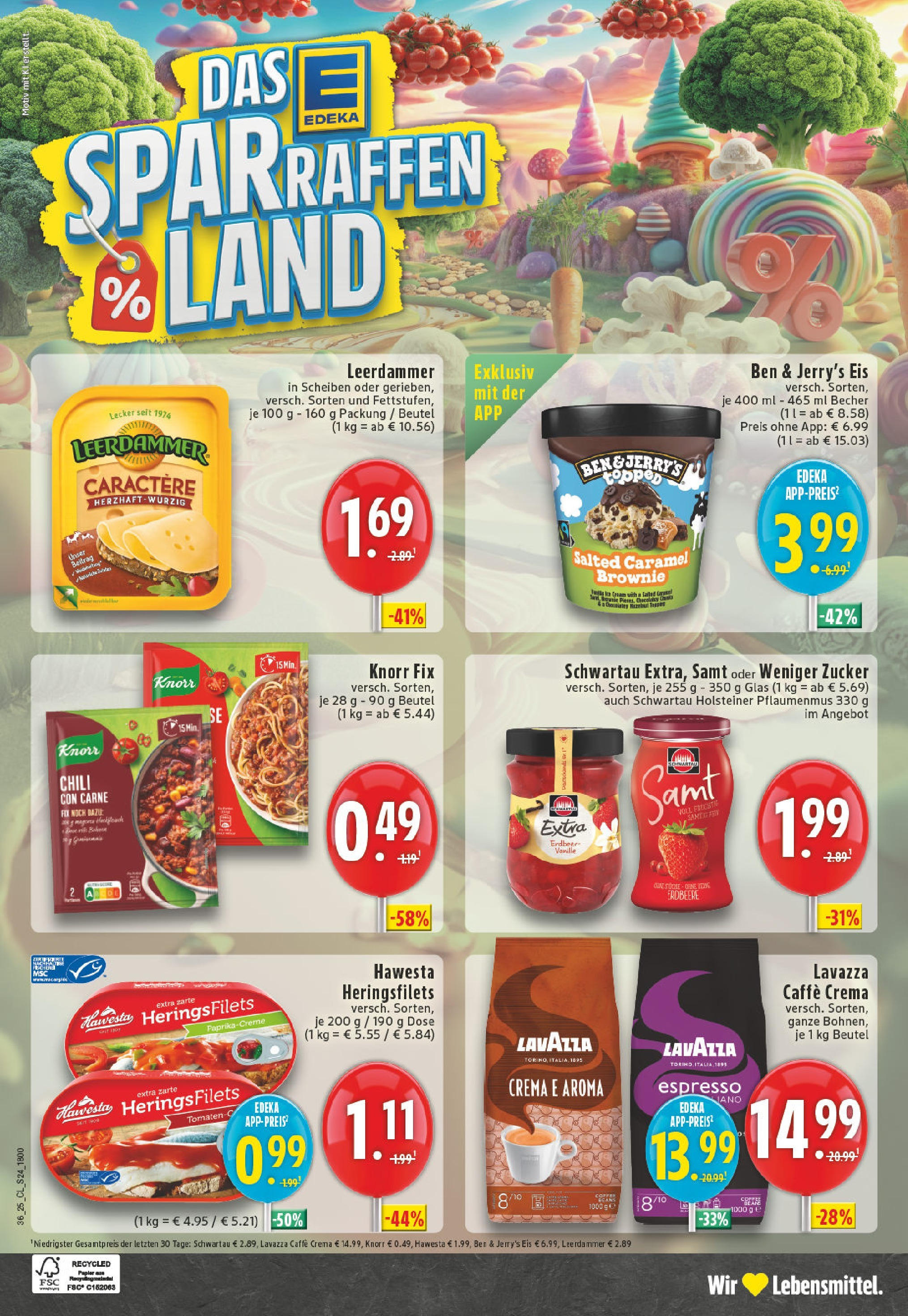 Edeka prospekt Borgholzhausen	 (ab 01.09.2025) » Angebote Online | Seite: 24 | Produkte: Knorr fix, Knorr, Leerdammer, Chili