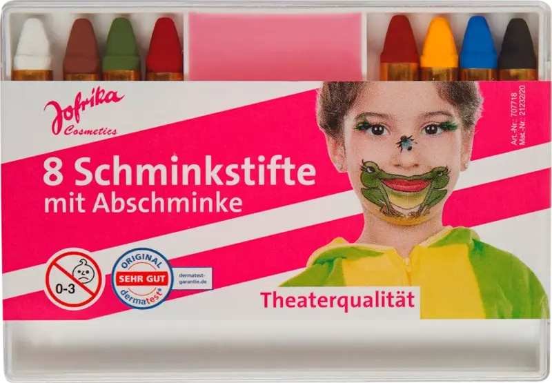 Jofrika Schminkstifte mit Abschminke 9tlg