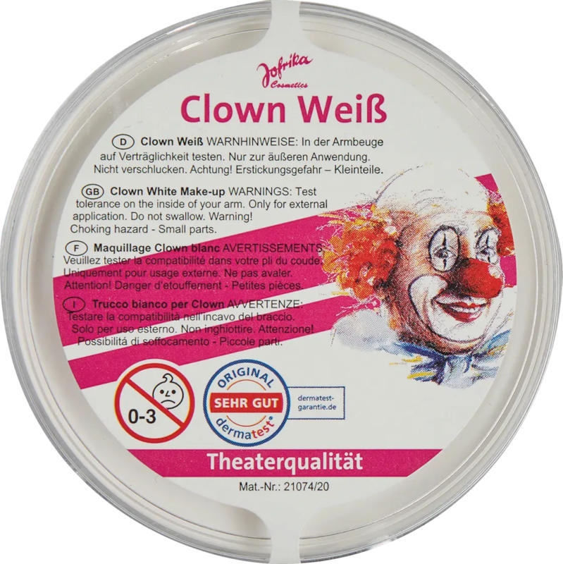 Jofrika Clown Weiß