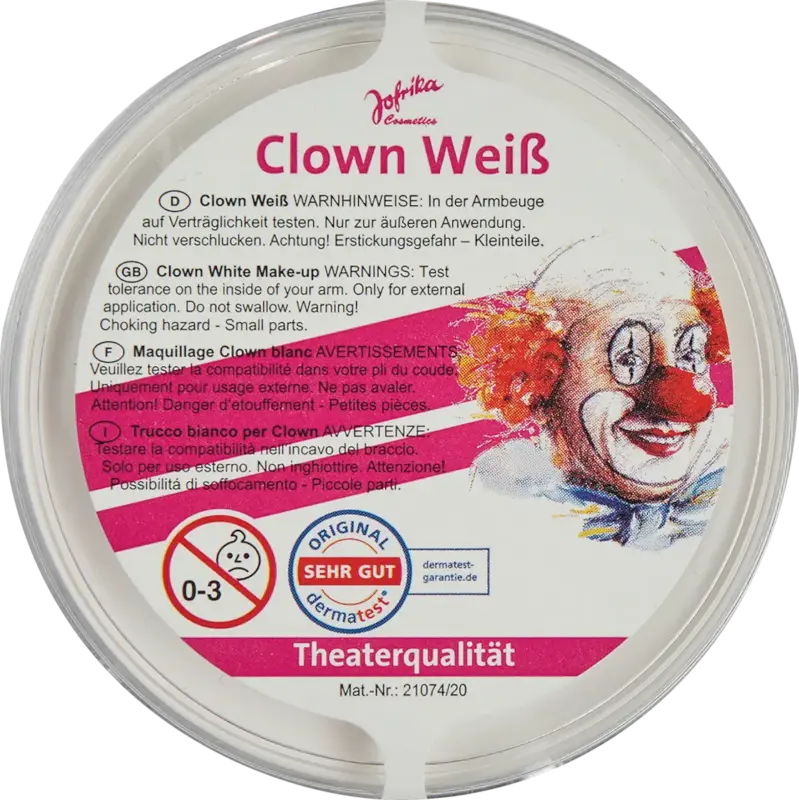 Jofrika Clown Weiß