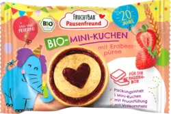 FRUCHTBAR Pausenfreund Kindersnack Mini-Kuchen mit Erdbeerpüree