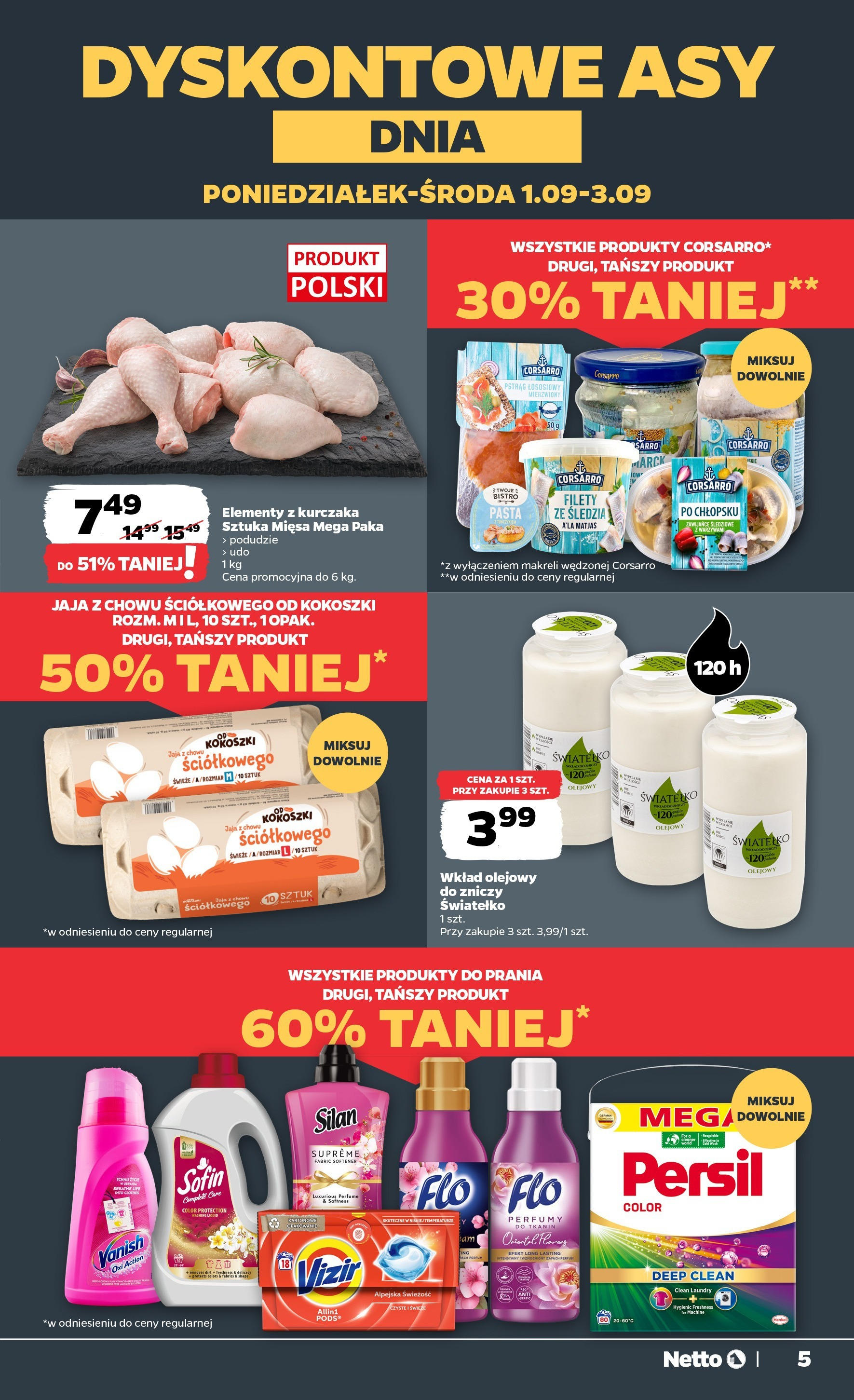 Netto gazetka - Spożywcza od 01.09.2025 | Promocje | Strona: 5 | Produkty: Persil, Pstrąg, Pstrąg łososiowy, Perfumy Netto gazetka - Spożywcza od 01.09.2025 - Aktualne promocje | Strona: 5 | Produkty: Persil, Pstrąg, Pstrąg łososiowy, Perfumy