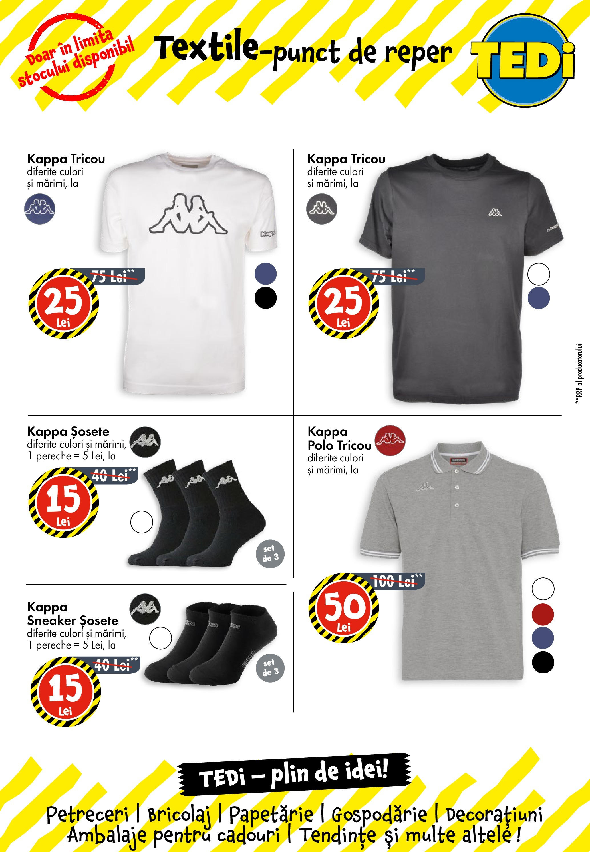 Catalog TEDi - Cisnădie || Oferte de la 28.08.2025 | Pagină: 5 | Produse: Tricou, Șosete Catalog TEDi - Cisnădie - Oferta 28.08.2025 - 04.09.2025 | Pagină: 5 | Produse: Tricou, Șosete