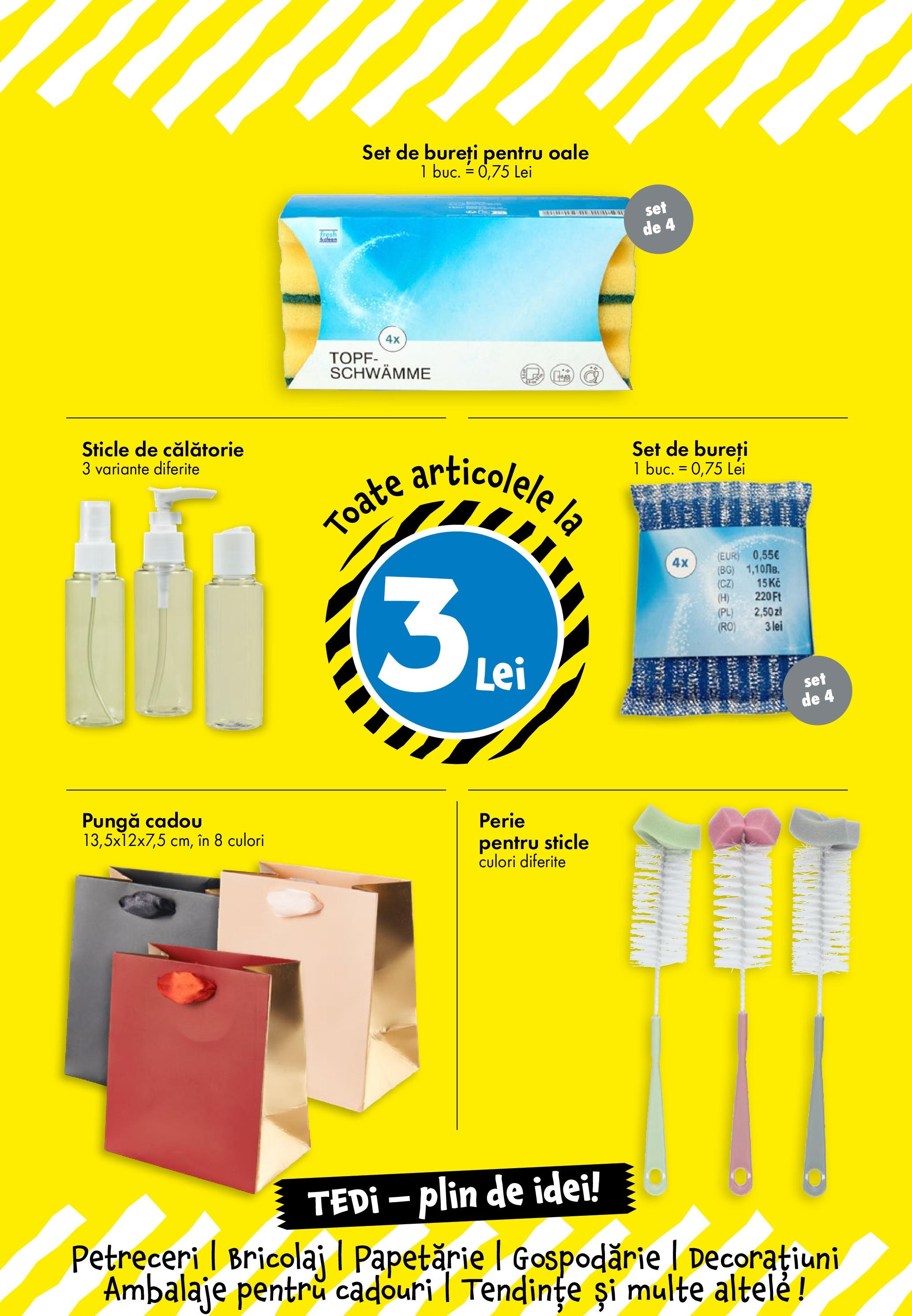 Catalog TEDi - Cisnădie || Oferte de la 28.08.2025 | Pagină: 13 | Produse: Pungă, Perie Catalog TEDi - Cisnădie - Oferta 28.08.2025 - 04.09.2025 | Pagină: 13 | Produse: Pungă, Perie