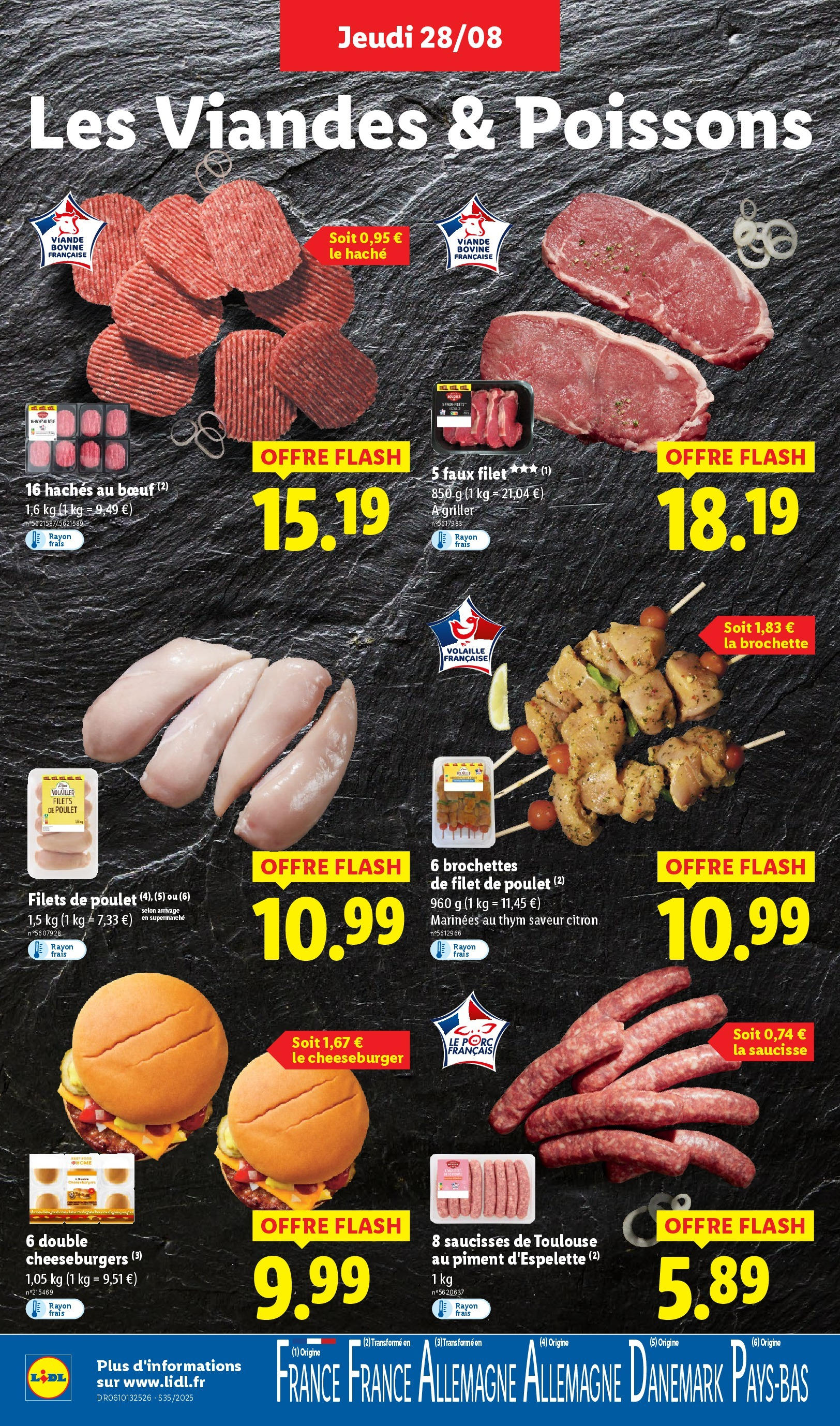 Catalogue LIDL du 27/08/2025 | Promo prospectus en ligne | Page: 4 | Produits: Citron, Volaille, Piment d'espelette, Viande