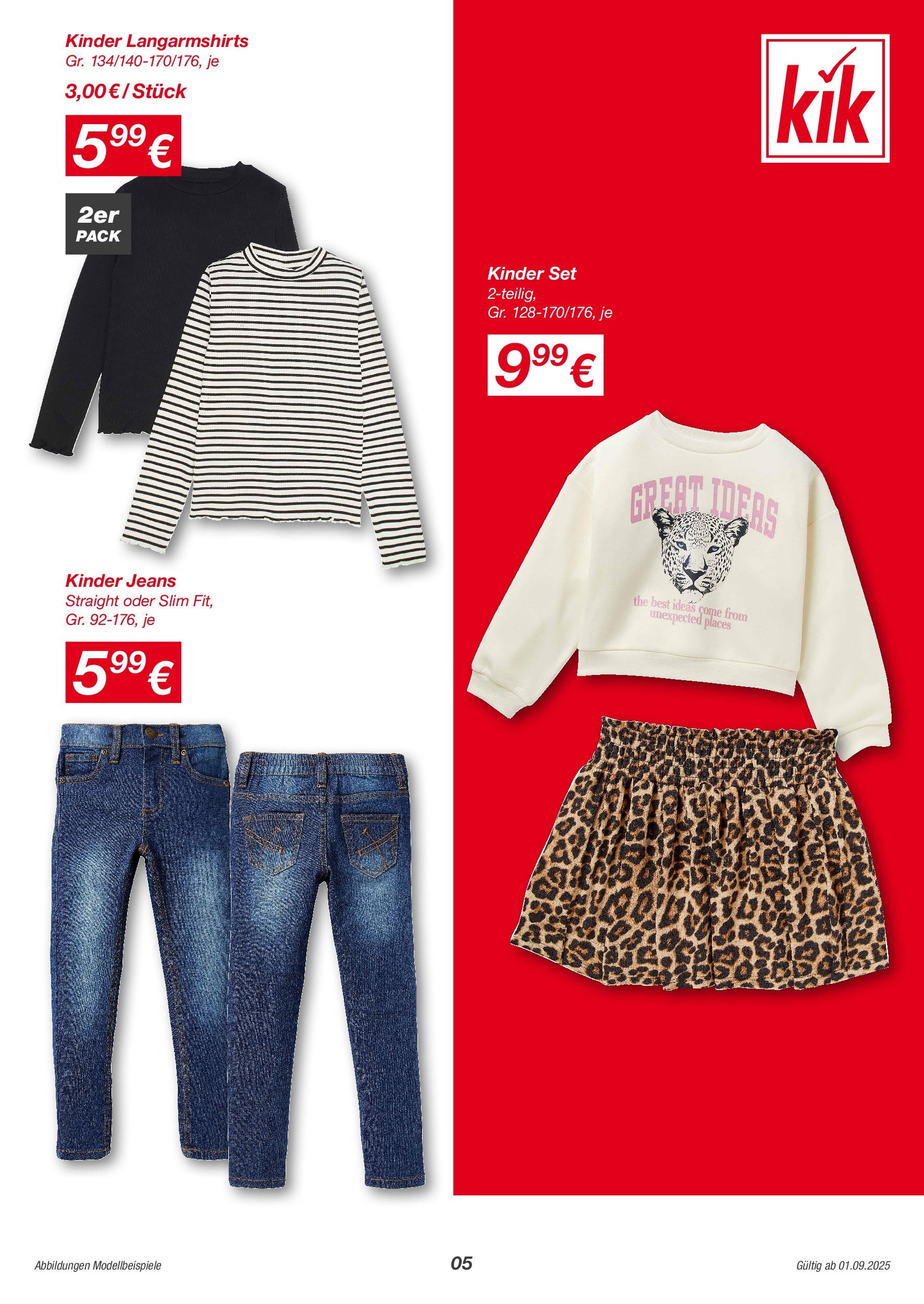 Kik - KiK: Kleine Helden, kleine Preise (28.08.2025) || Aktuelle Angebote | Seite: 5 | Produkte: Jeans Kik - KiK: Kleine Helden, kleine Preise von 28.08.2025 - Aktuelle Angebote | Seite: 5 | Produkte: Jeans