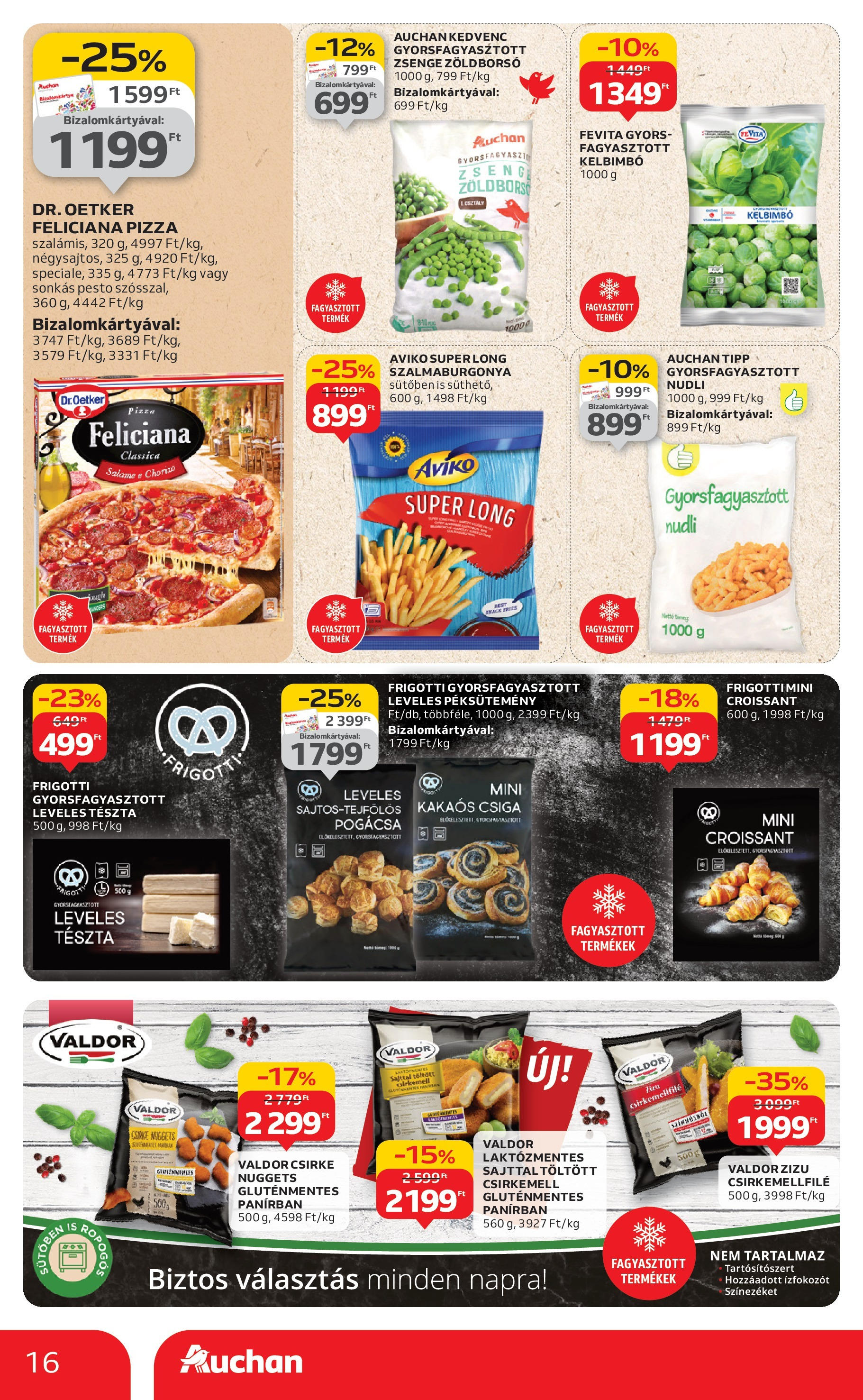 Auchan - Auchan újság érvényessége 09.03.-ig - 2025.08.29. -tól/töl > akció, lapozható szórólap 🛍️ | Oldal: 16 | Termékek: Zöldborsó, Leveles tészta, Nuggets, Pogácsa