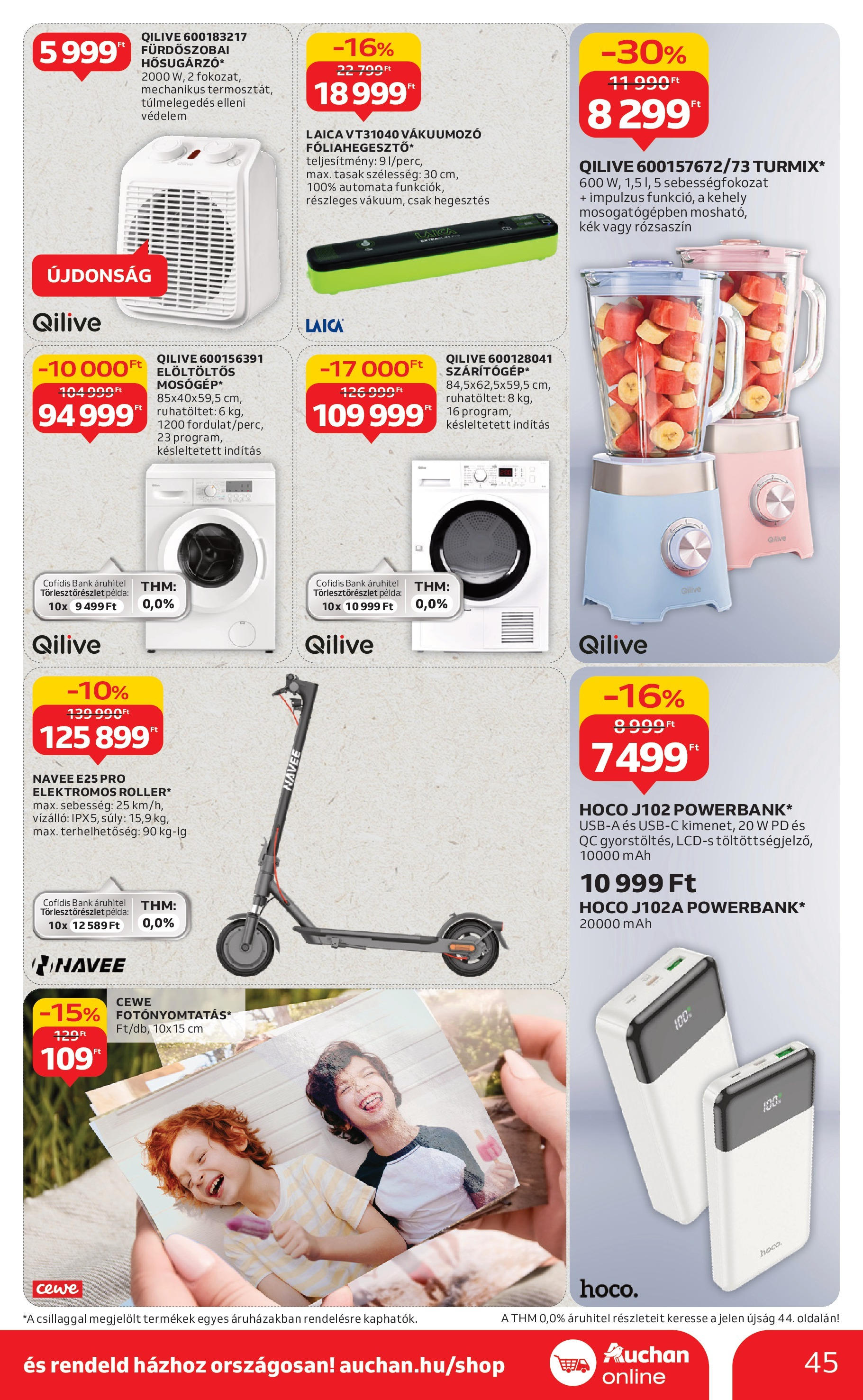 Auchan - Auchan újság érvényessége 09.03.-ig - 2025.08.29. -tól/töl > akció, lapozható szórólap 🛍️ | Oldal: 45 | Termékek: Vákuumozó