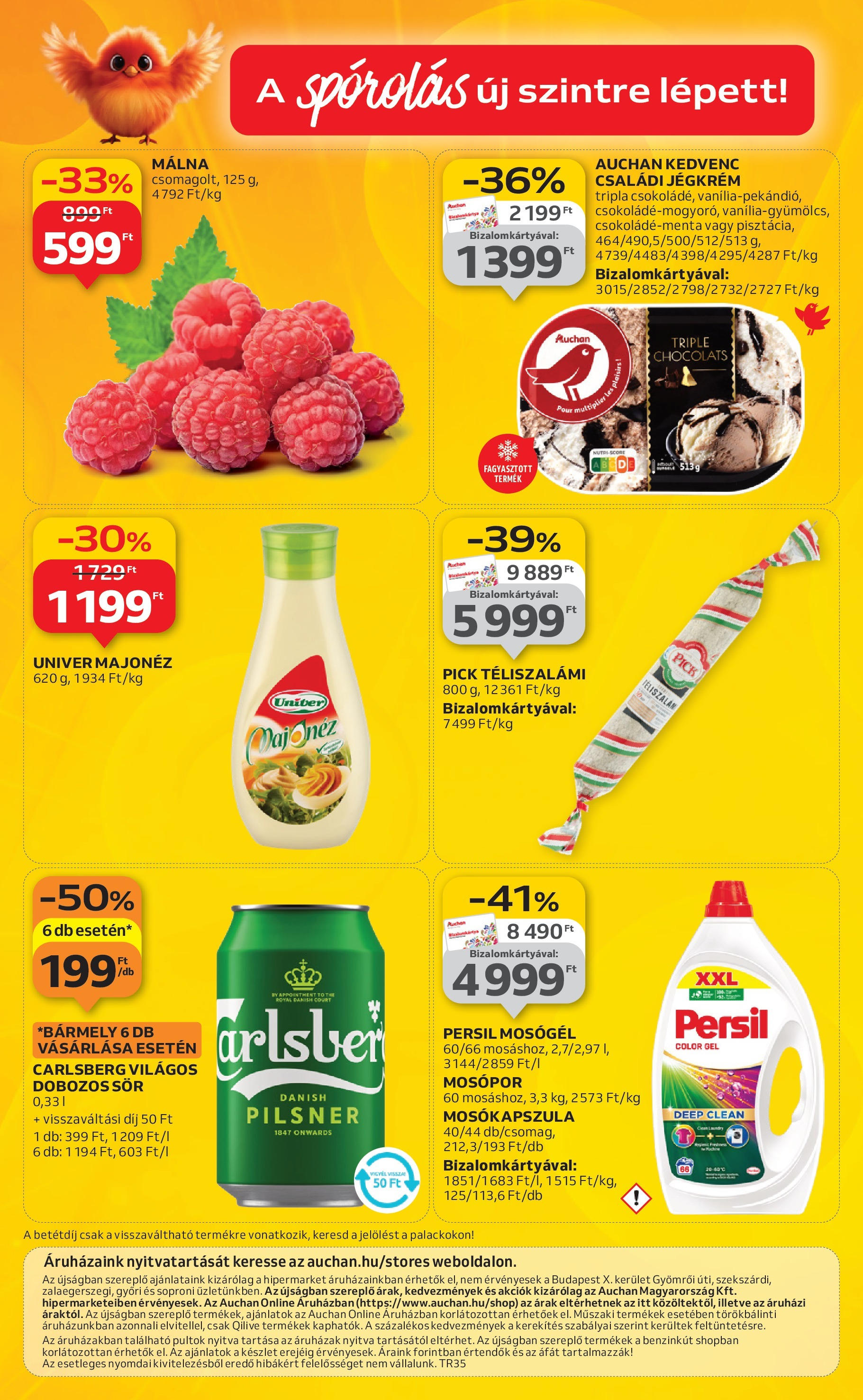 Auchan - Auchan újság érvényessége 09.03.-ig - 2025.08.29. -tól/töl > akció, lapozható szórólap 🛍️ | Oldal: 46 | Termékek: Mosókapszula, Sör, Mosópor, Téliszalámi