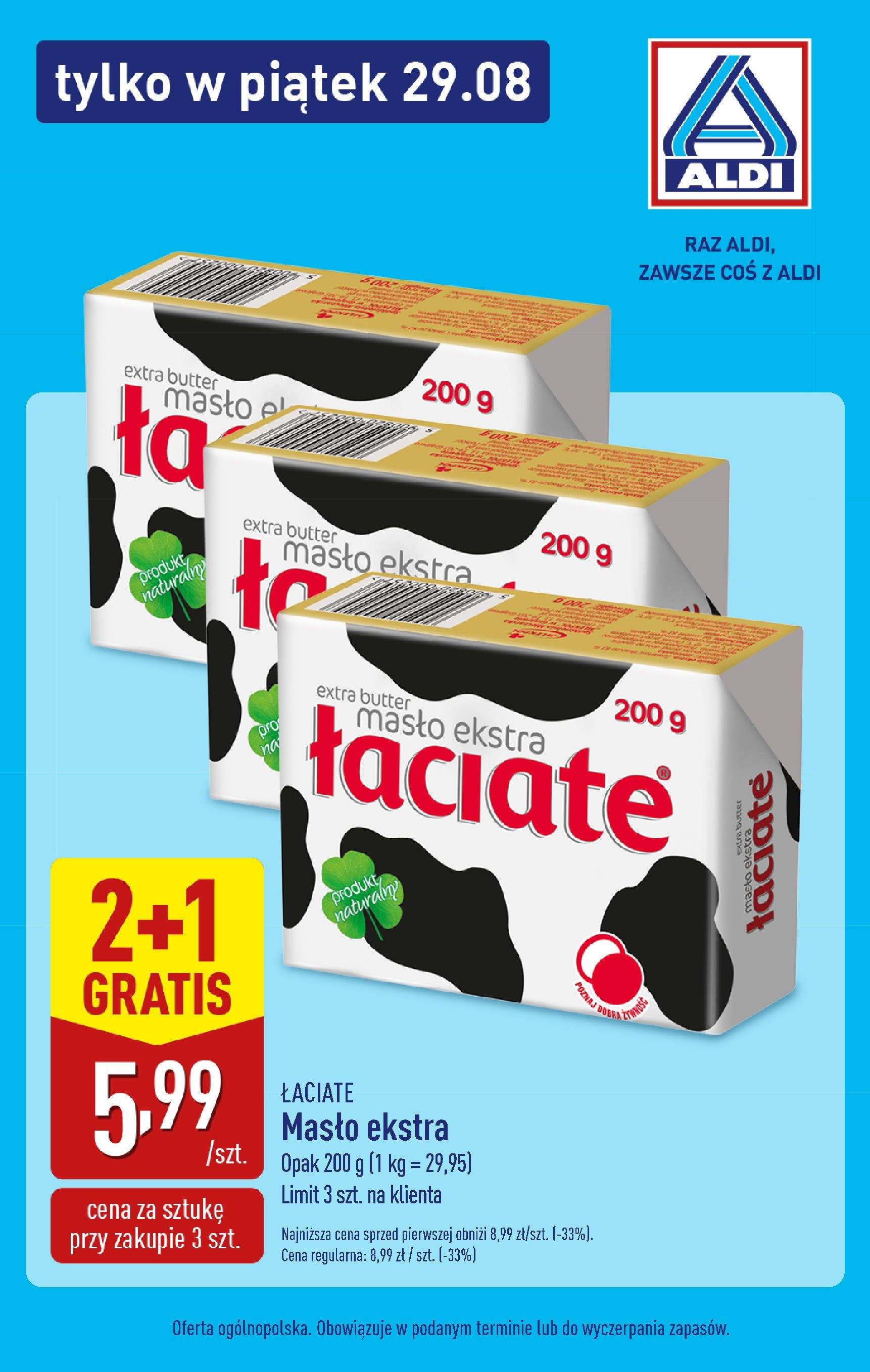 Aldi Tylko w piątek od 29.08.2025 - Nowa Gazetka - Numer strony 1