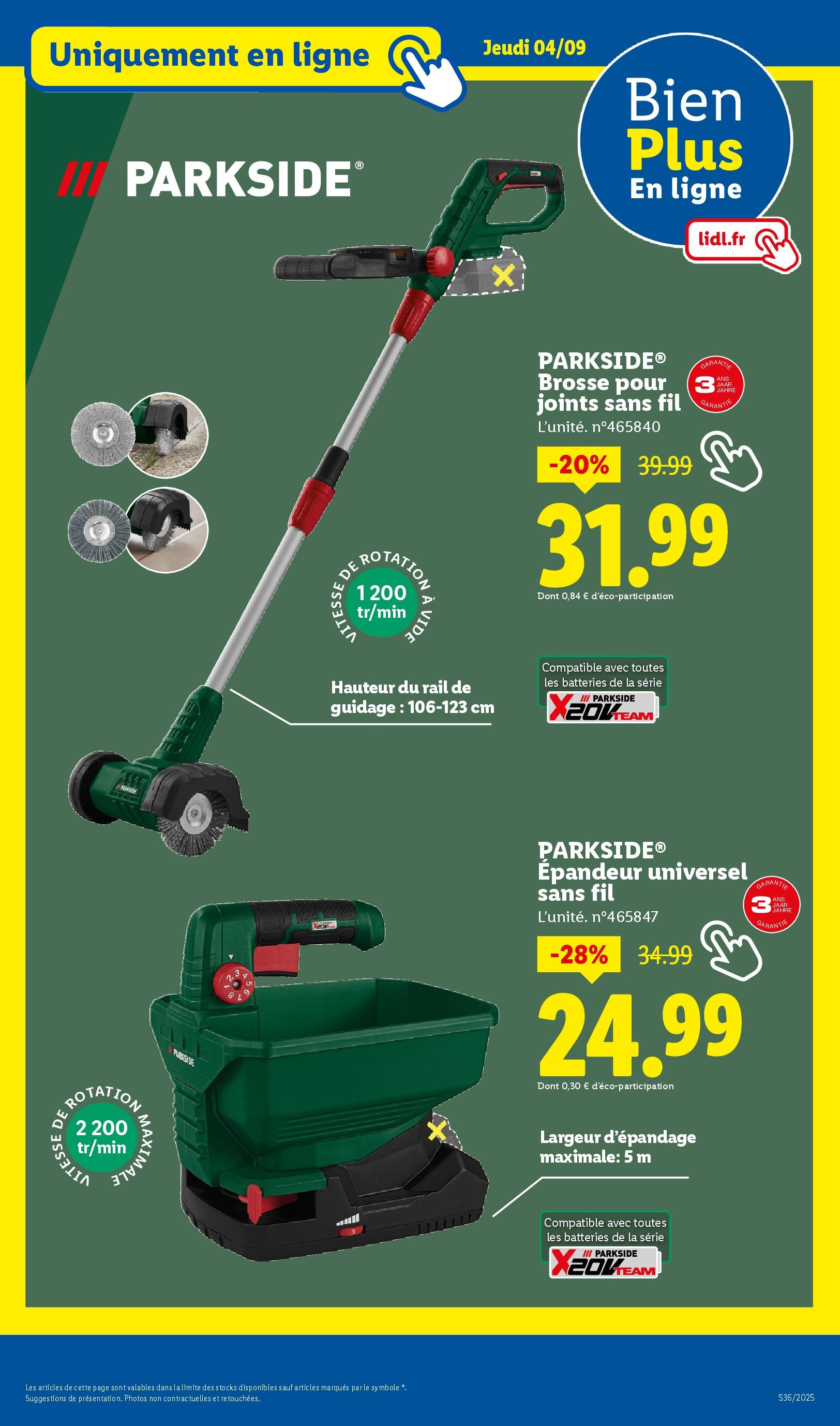 Catalogue LIDL du 31/08/2025 | Promo prospectus en ligne | Page: 23 | Produits: Brosse