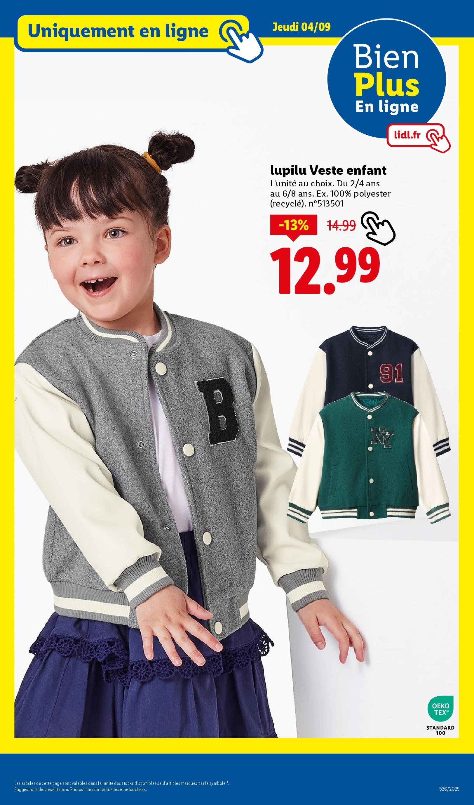 Catalogue LIDL du 31/08/2025 | Promo prospectus en ligne | Page: 25 | Produits: Veste