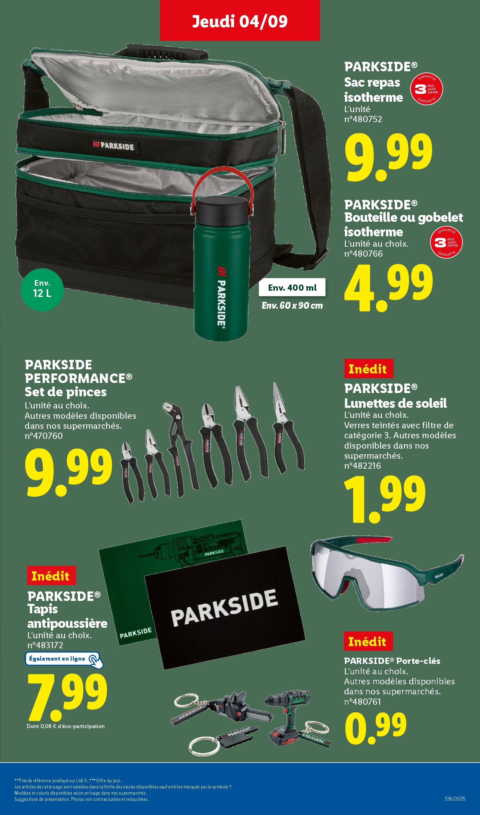 Catalogue LIDL du 31/08/2025 | Promo prospectus en ligne | Page: 29 | Produits: Filtre, Sac, Pinces, Tapis