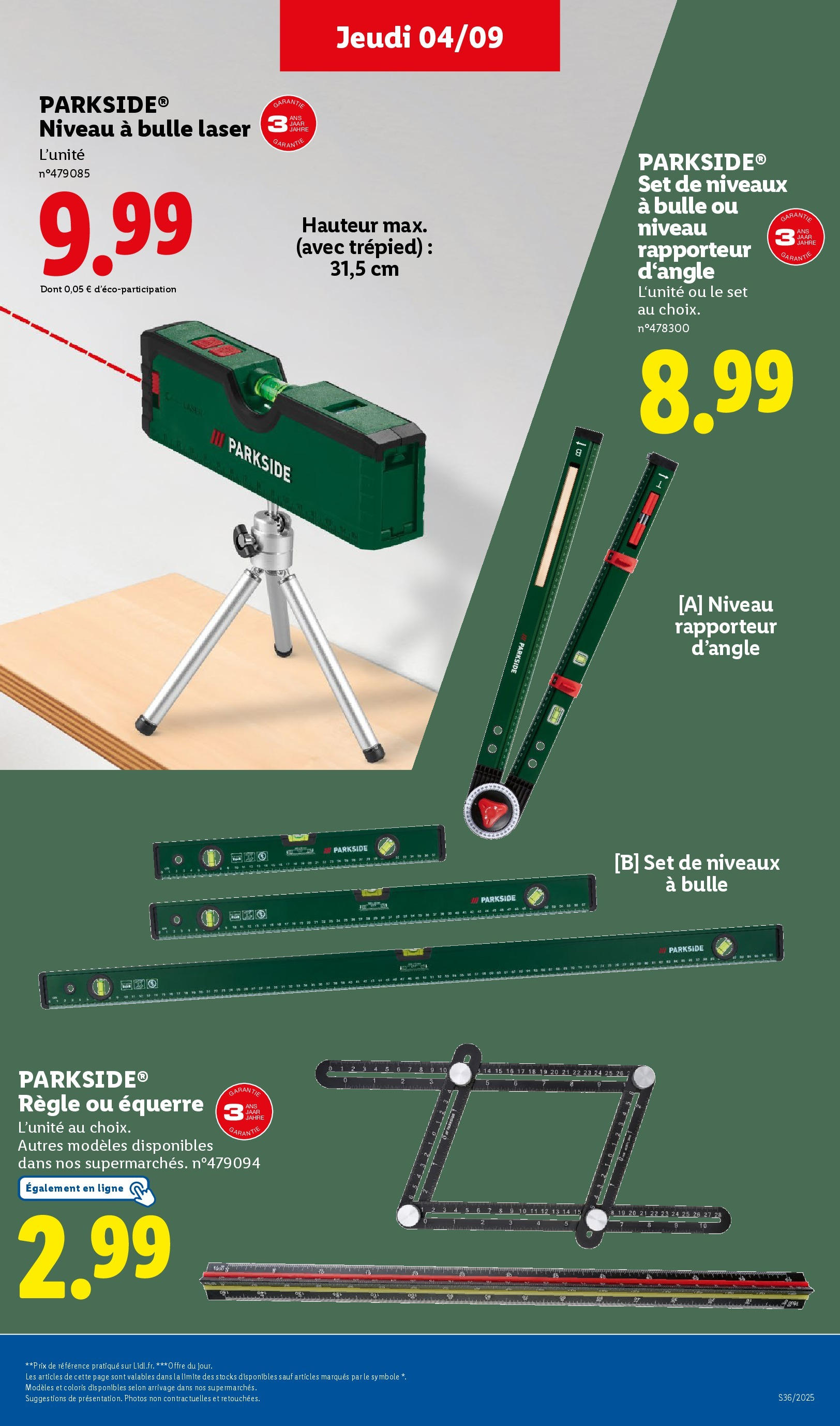 Catalogue LIDL du 31/08/2025 | Promo prospectus en ligne | Page: 33 | Produits: Règle