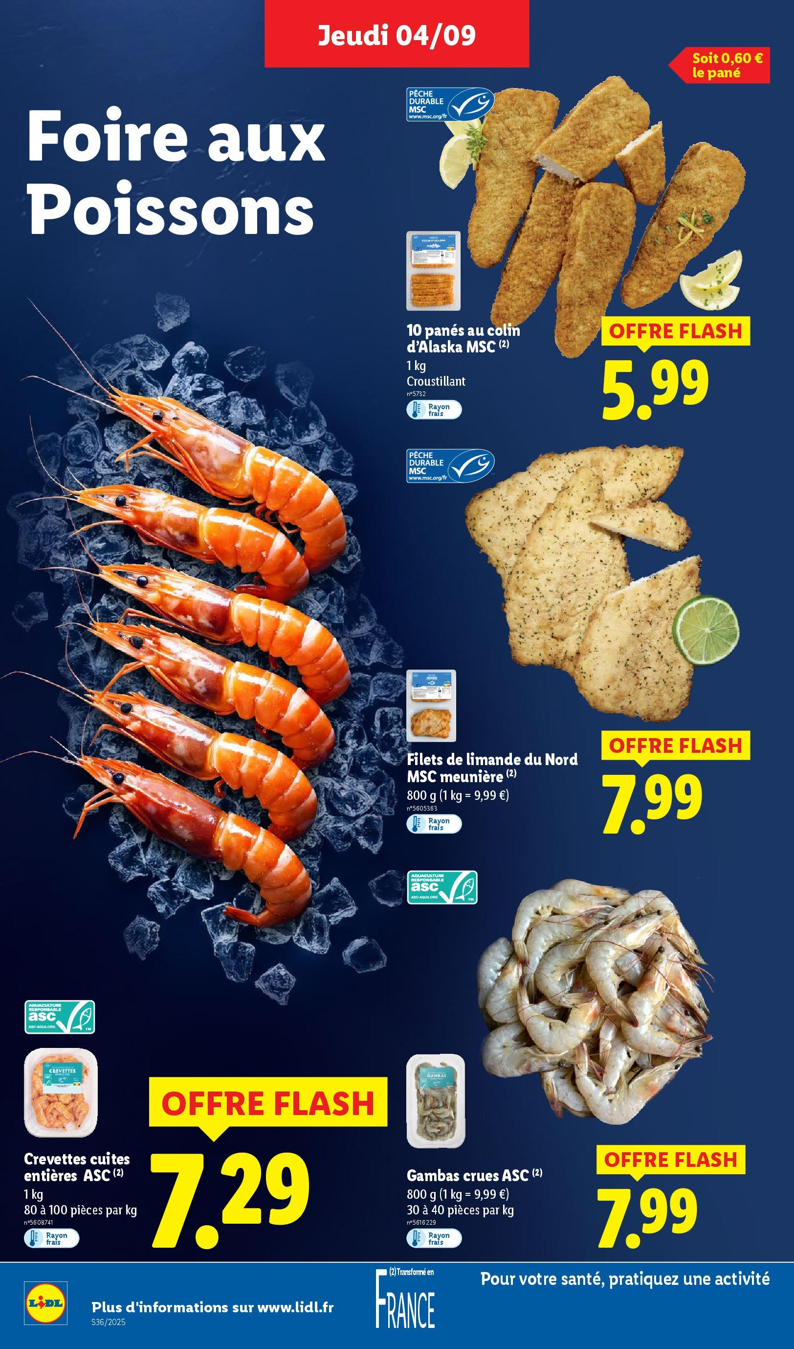 Catalogue LIDL du 03/09/2025 | Promo prospectus en ligne | Page: 6 | Produits: Pêche, Crevettes Catalogue LIDL du 03/09/2025 | Promo prospectus en ligne | Page: 6 | Produits: Pêche, Crevettes