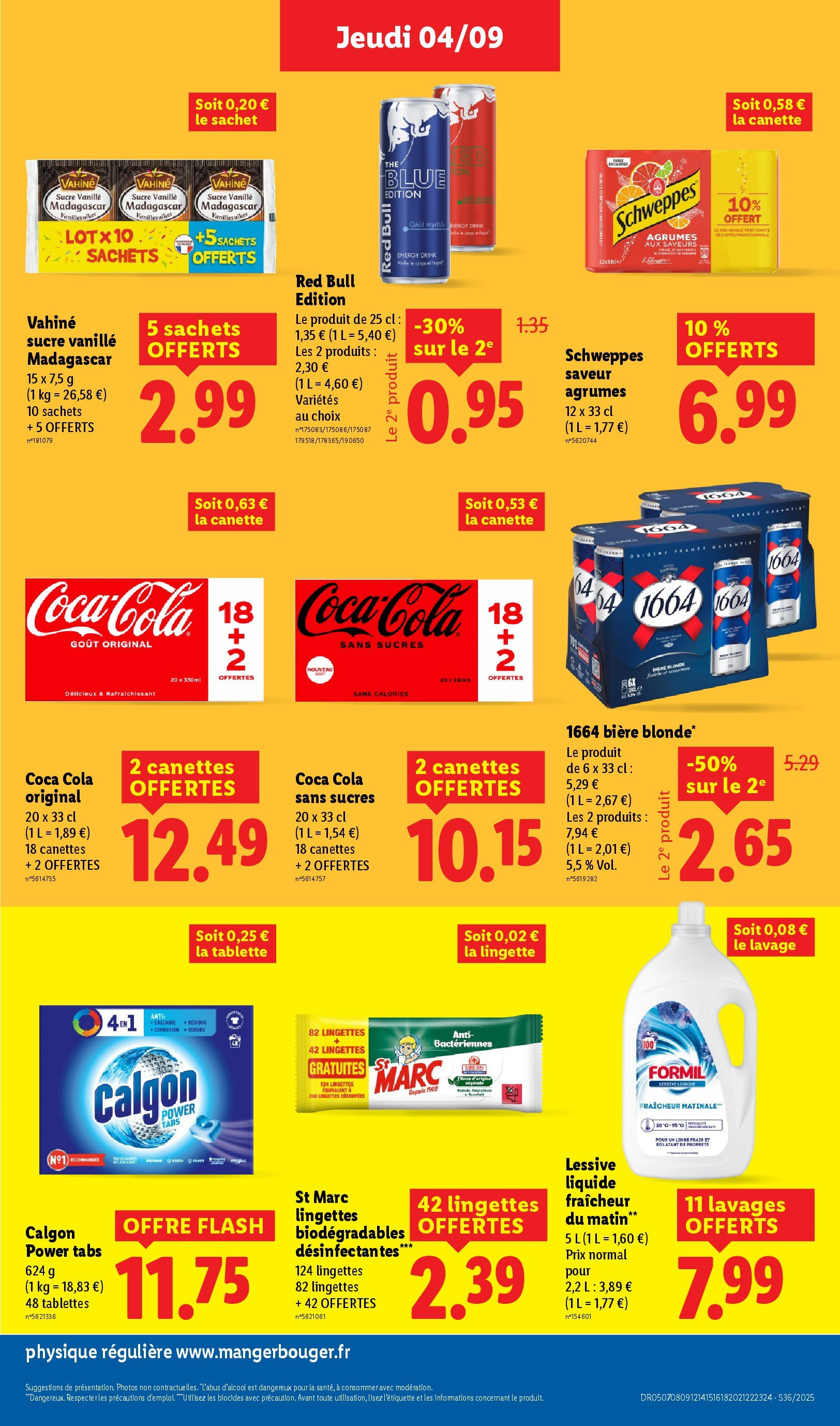 Catalogue LIDL du 03/09/2025 | Promo prospectus en ligne | Page: 19 | Produits: Tablette, Lessive Liquide, Lessive, Coca cola Catalogue LIDL du 03/09/2025 | Promo prospectus en ligne | Page: 19 | Produits: Tablette, Lessive Liquide, Lessive, Coca cola