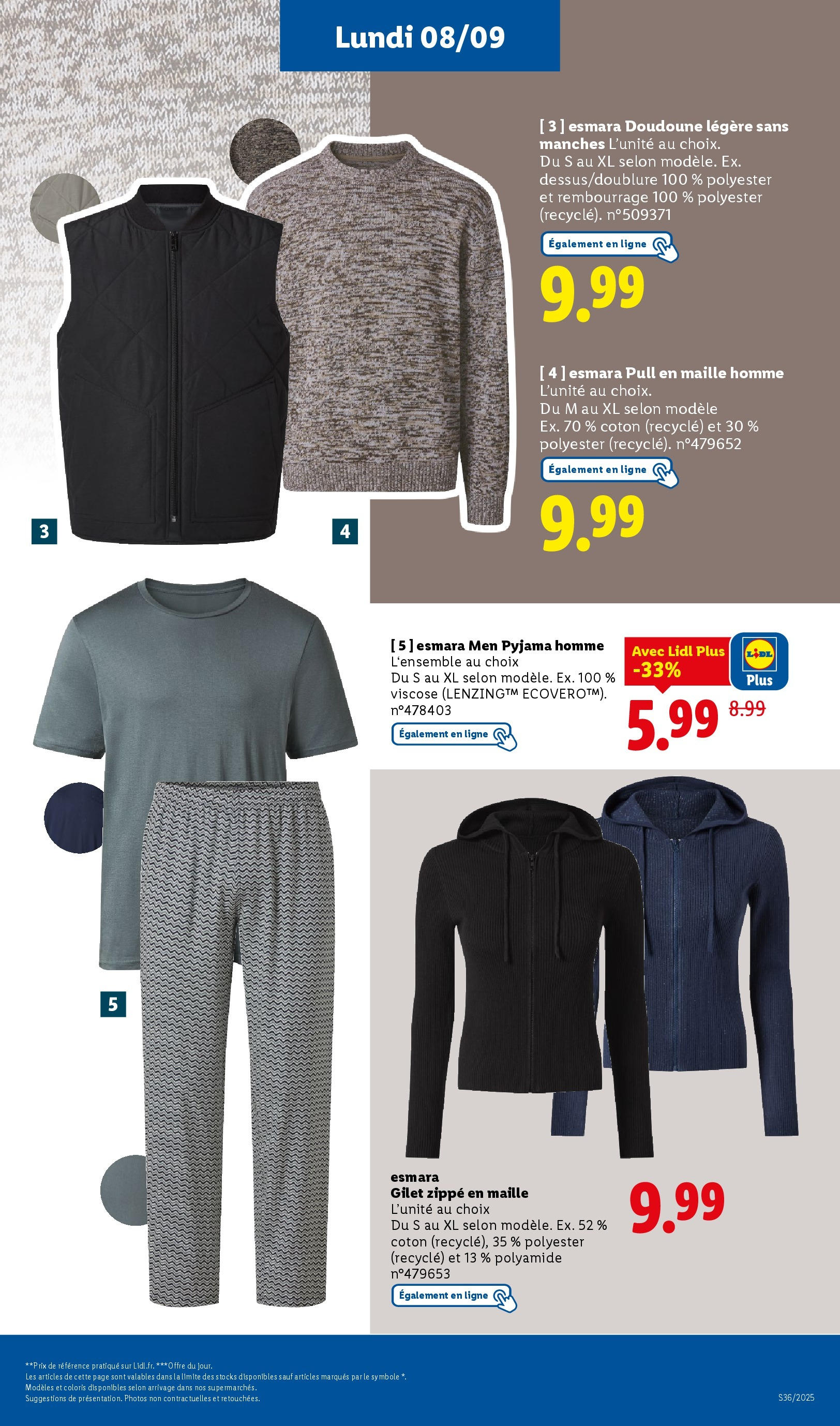 Catalogue LIDL du 03/09/2025 | Promo prospectus en ligne | Page: 69 | Produits: Cardigan, Coton, Gilet, Doudoune Catalogue LIDL du 03/09/2025 | Promo prospectus en ligne | Page: 69 | Produits: Cardigan, Coton, Gilet, Doudoune