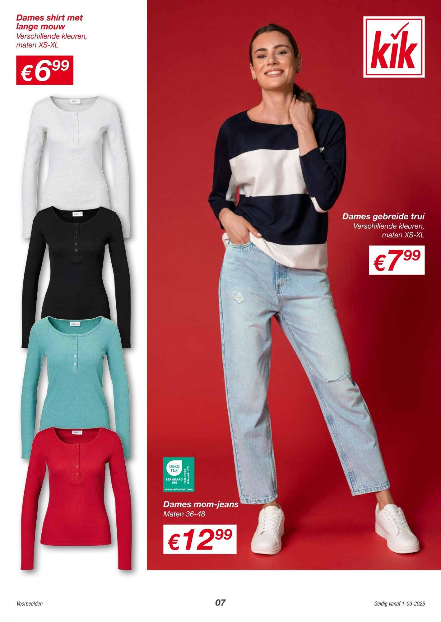 KiK folder vanaf 31-08-2025 || NIEUWE | Pagina: 7 | Producten: Shirt, Trui KiK folder vanaf 31-08-2025 || NIEUWE | Pagina: 7 | Producten: Shirt, Trui