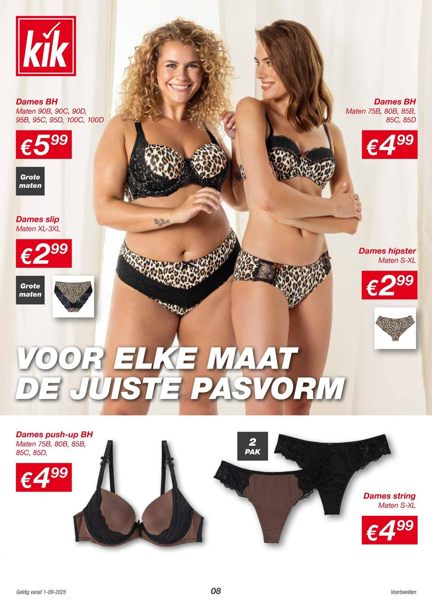 KiK folder vanaf 31-08-2025 || NIEUWE | Pagina: 8 | Producten: Hipster, Bh, Slip KiK folder vanaf 31-08-2025 || NIEUWE | Pagina: 8 | Producten: Hipster, Bh, Slip