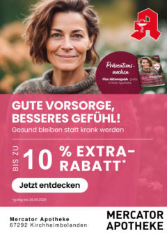 Entdecke - Jetzt online Rabatte, Gewinnspiele, Gesundheitstipps und vieles mehr entdecken ab 29.08.2025 gültig